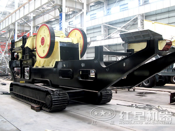 履帶式移動(dòng)破碎站配置