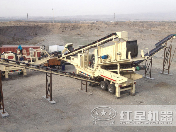 移動破碎站無人作業