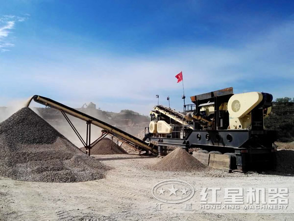 移動破碎站施工操作現場