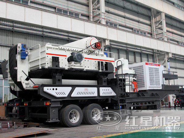 車載流動破石子機配置