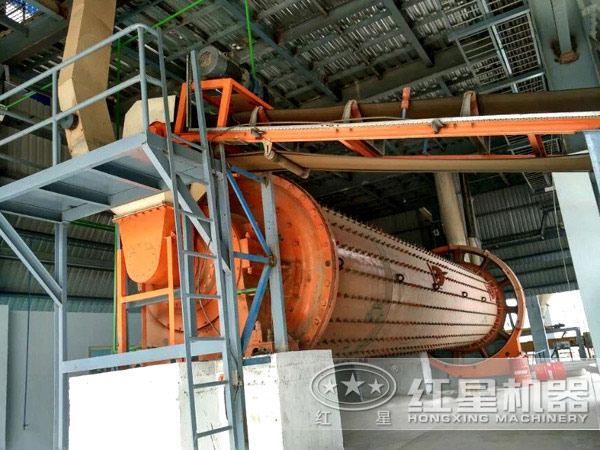 環保鋁灰球磨機生產現場