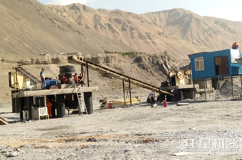 內蒙古客戶花崗巖破碎生產線 內蒙古客戶花崗巖破碎生產線