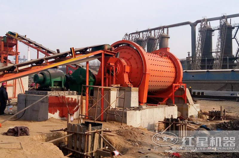 60噸球磨機工作現場實拍圖