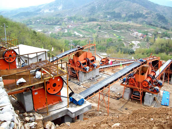 石子生產線現場圖