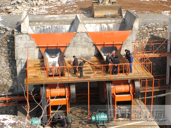 破碎生產線安裝現場