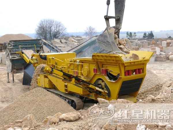紅星機器履帶破碎站現場圖片 紅星機器履帶破碎站現場圖片