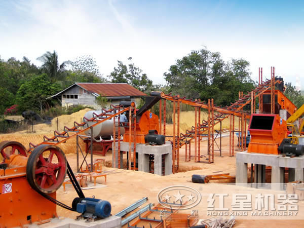 破碎生產線現場圖