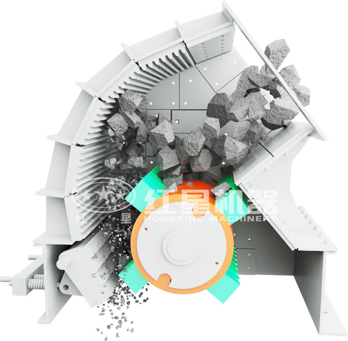 PCZ重錘式式破碎機(jī)原理圖