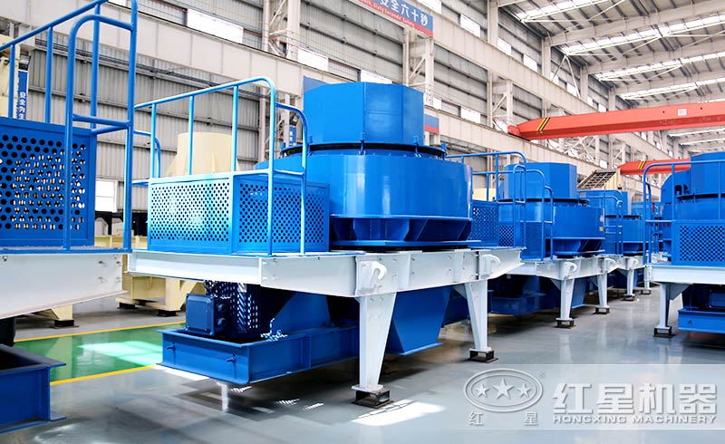 鵝卵石制沙機車間