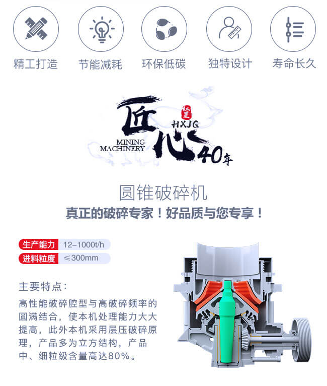 紅星機器圓錐破碎機優勢圖