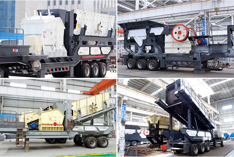 不同搭載類型的移動破碎站