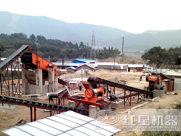 客戶破碎生產線現場圖 客戶破碎生產線現場圖