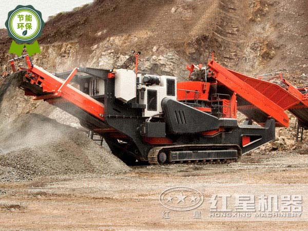 環保型流動性石子加工機現場