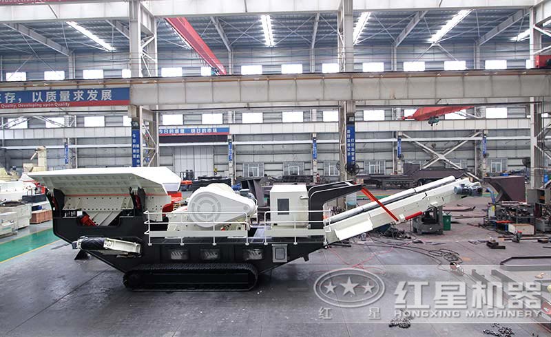 履帶式砂石粉碎機加工車間 履帶式砂石粉碎機加工車間