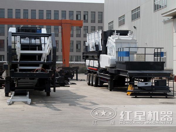 時產50噸移動嗑石機生產廠家