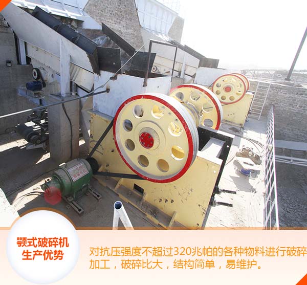 顎式破碎機的生產現場