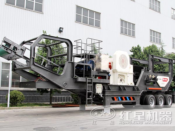 搭配顎破移動式的小型石子粉碎機
