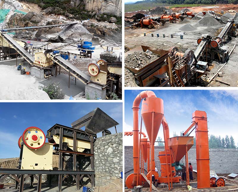 大型鄂式石子破碎機應用現場圖