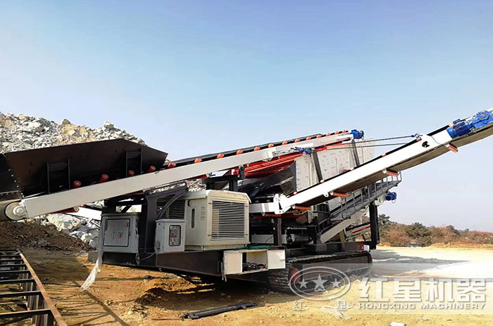 移動式制砂機現場作業圖 移動式制砂機現場作業圖