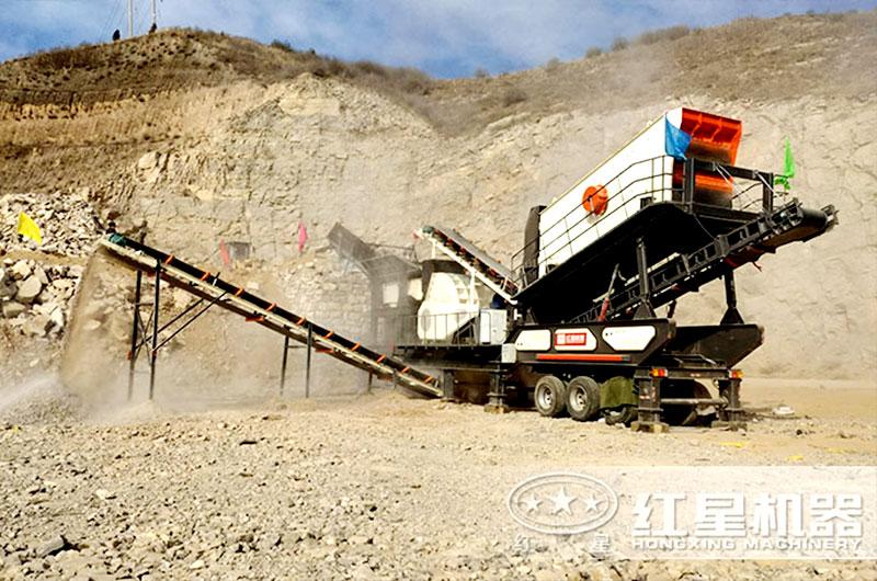 移動錘破機設備作業現場