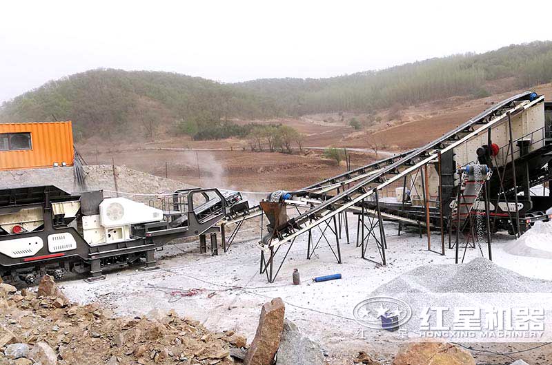 小型打石機設備吉林破碎現場