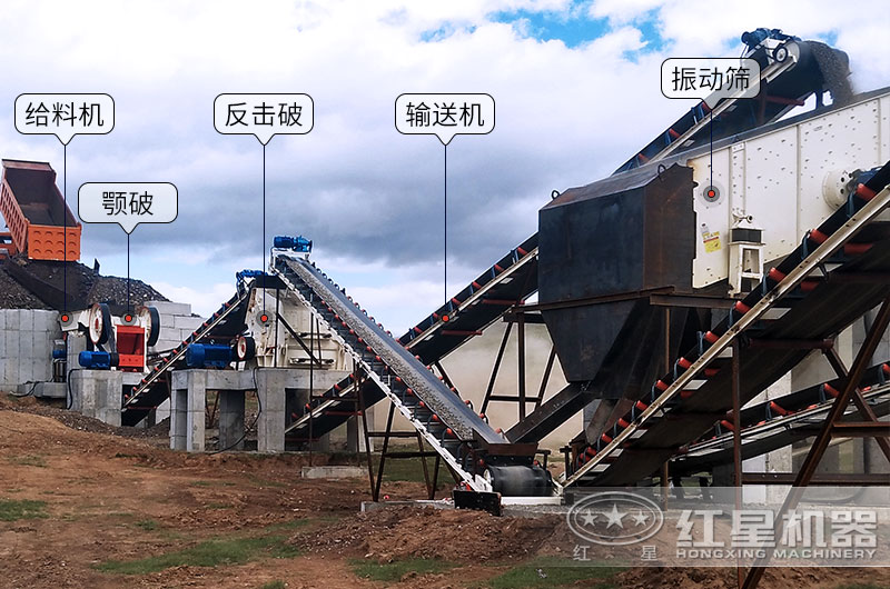 夾石機作業現場