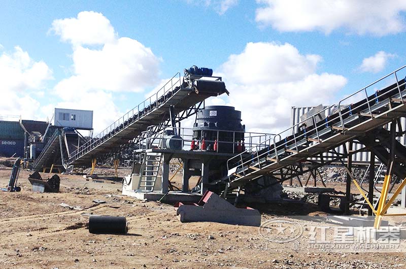 紅星機器礦石粉碎機作業現場