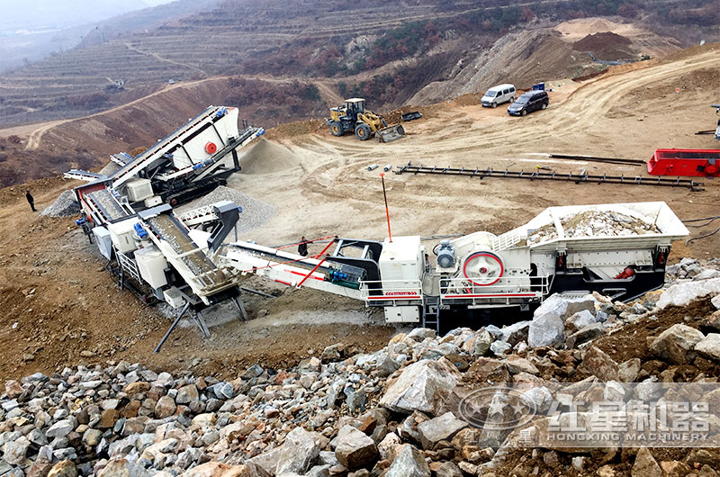 紅星機器礦石粉碎機作業現場