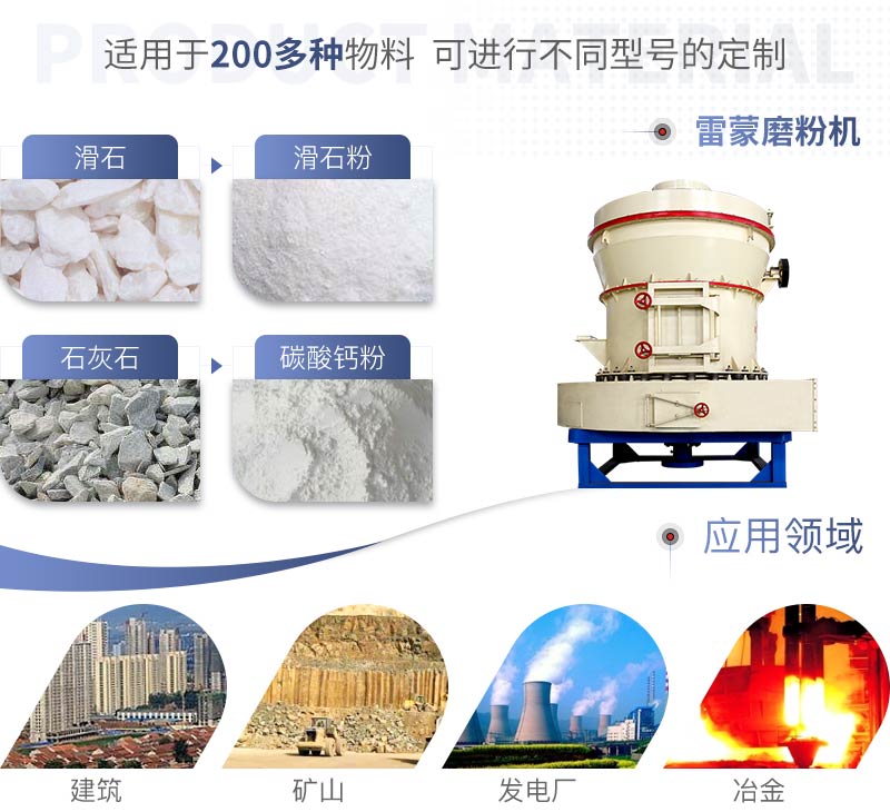 雷蒙粉磨機應用領域廣 雷蒙粉磨機應用領域廣