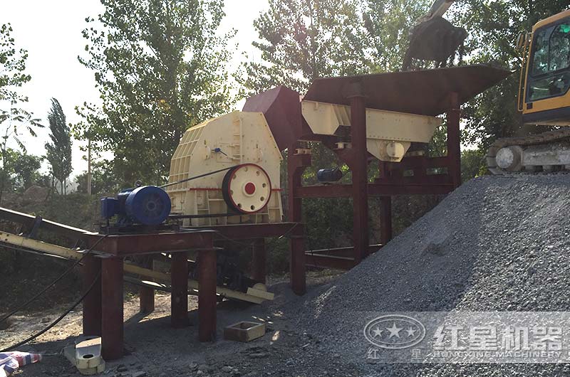 錘式破碎機生產現場