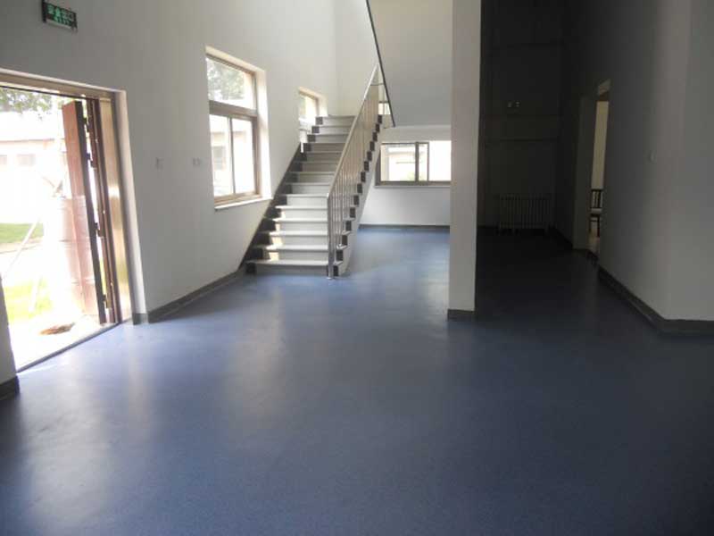 醫院用商用pvc塑膠地板裝修圖片 商用pvc塑膠地板優點_有名pvc地板廠家