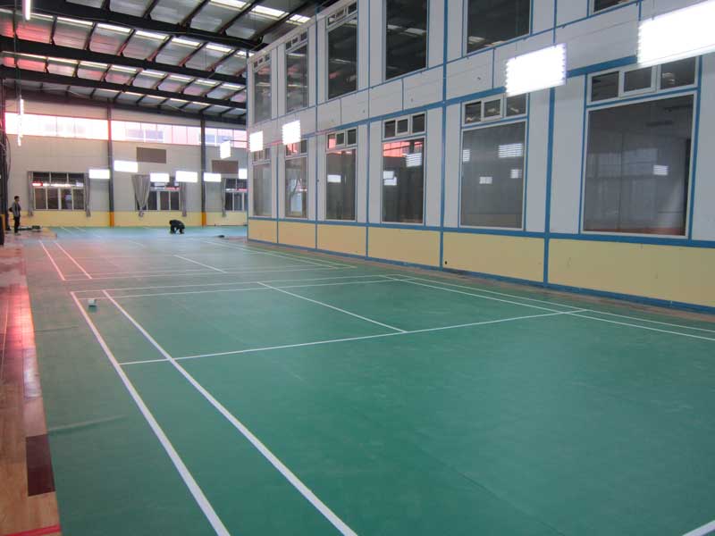 河北省廊坊市燕郊創(chuàng)意谷街羽毛球館地板